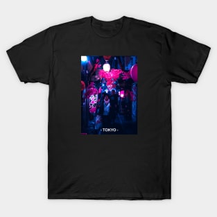 Tokyo Street Neon Synthwave T-Shirt